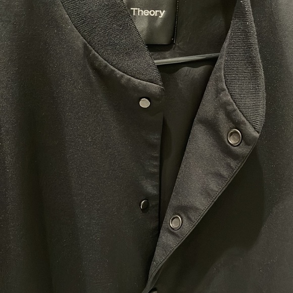 Theory men’s varsity black jacket size M - Picture 5 of 6